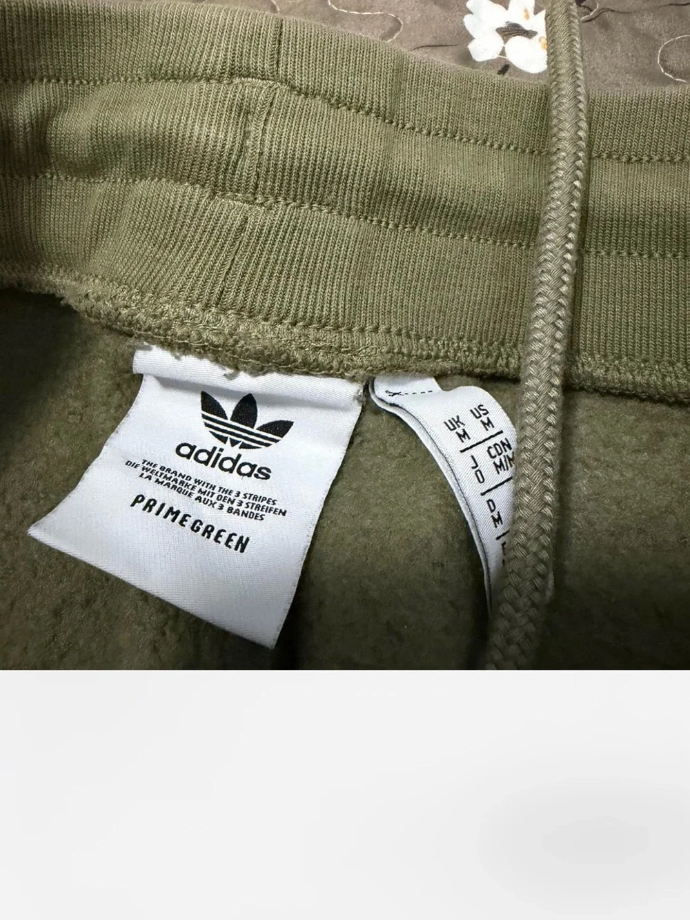 Adidas Men’s Olive Green Trefoil Sweatpants